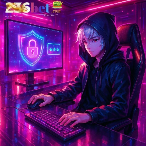 Imagem da 236BET enfatizando login ágil e ambiente de jogo seguro